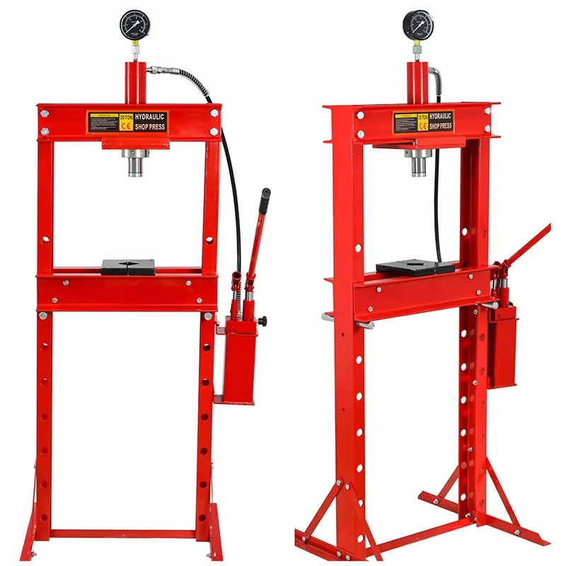 Hydraulic Press 20 Ton Shop Press - مكبس هيدروليكي مزدوج المكبس بقوة 20