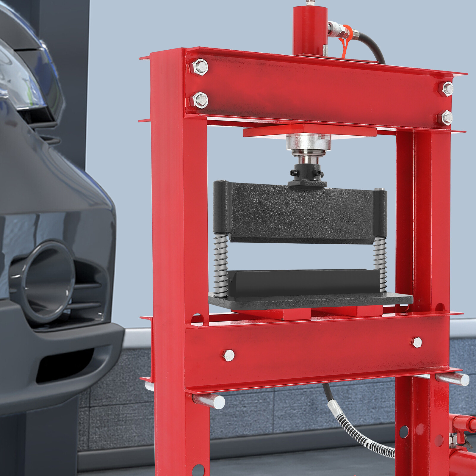 Manual Hydraulic Press 12 Ton - 45 # ملحق مكبس فولاذي أسود