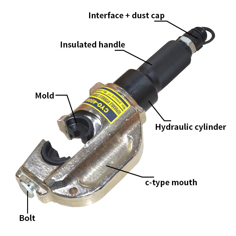 مكبس هيدروليكي محمول CYO-400B، - مراجعة Hydraulic Crimping Tool 400Mm2 وسعره