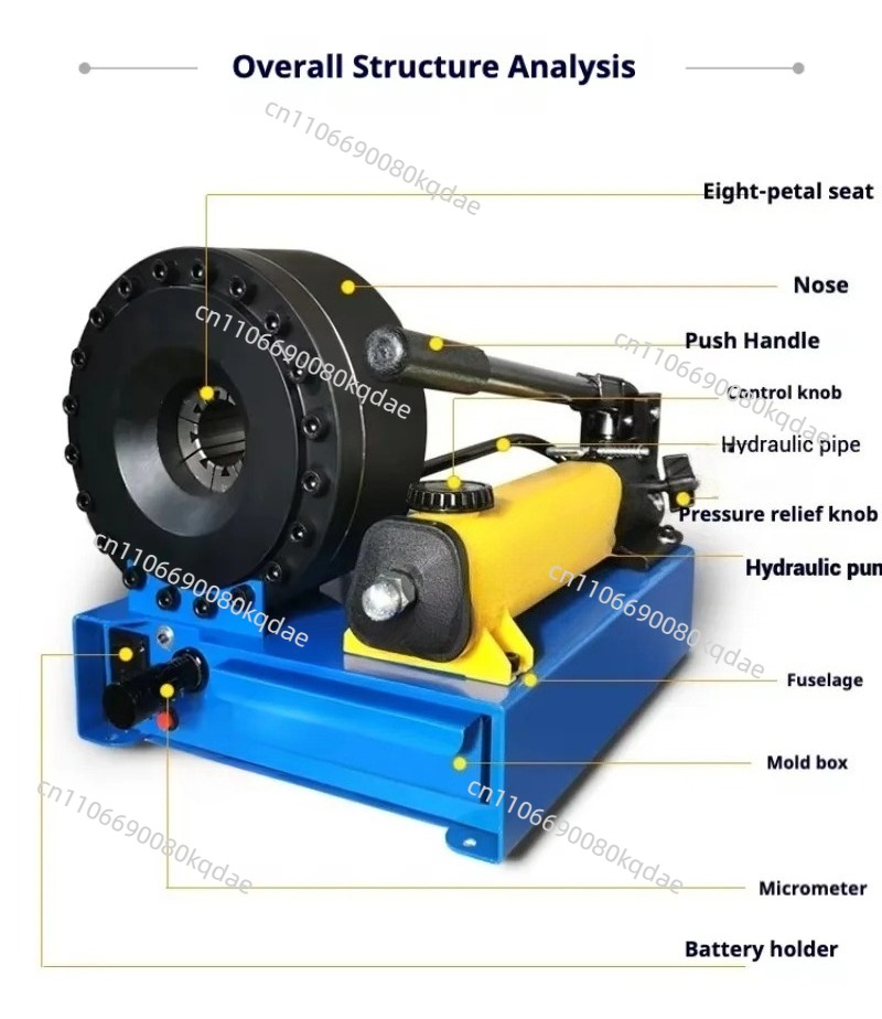 آلة ضغط وتجعيد الخراطيم الهيدر - مراجعة Hydraulic Hose Crimper Machine وسعره