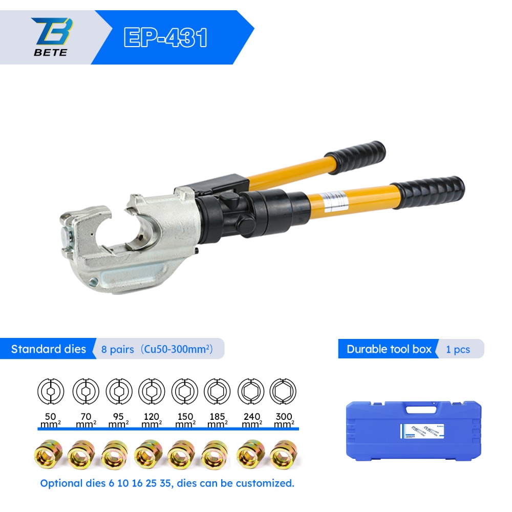 أداة ضغط هيدروليكية محمولة BET - مراجعة Hydraulic Crimping Tool 400Mm2 وسعره