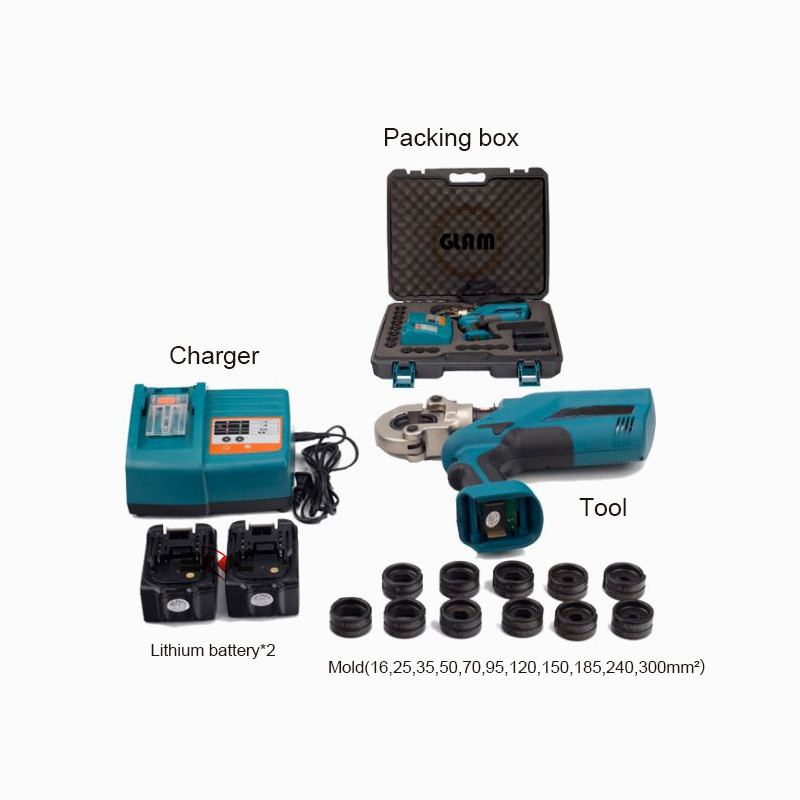 كماشة كهربائية قابلة لإعادة ال - مراجعة Hydraulic Crimping Tool 16-300Mm2 وسعره