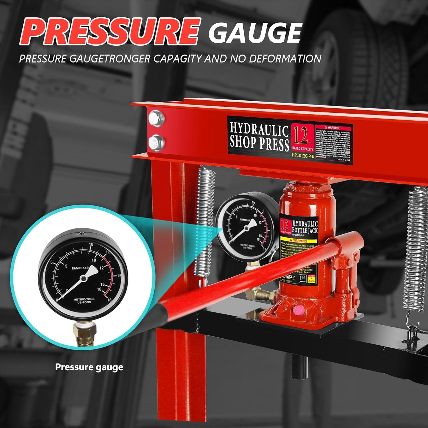 مكبس ورشة هيدروليكي 12 طن بإطا - مراجعة Manual Hydraulic Press 12 Ton وسعره