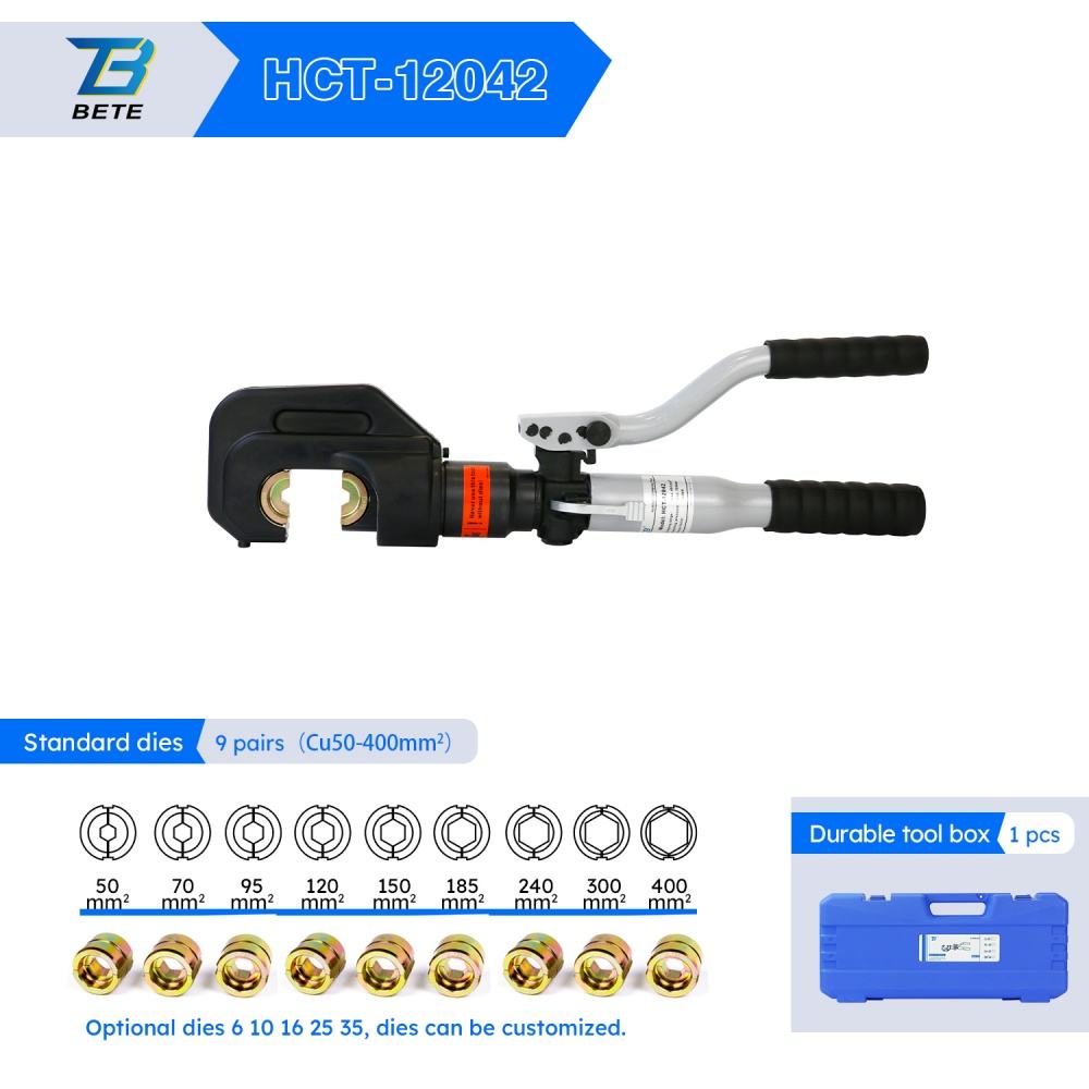 -12042 أداة كبس هيدروليكية يدو - مراجعة Hydraulic Crimping Tool 400Mm2 وسعره