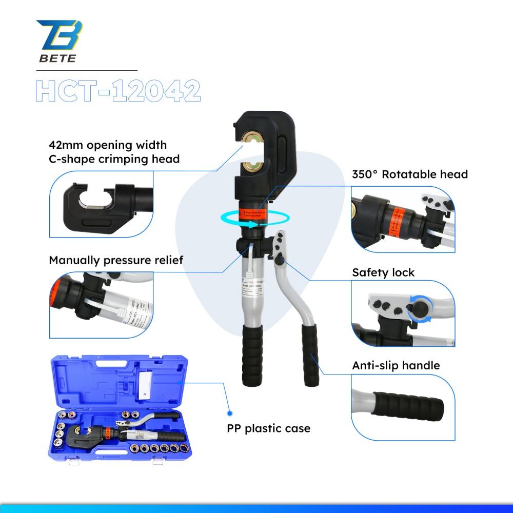 -12042 أداة كبس هيدروليكية يدو - مراجعة Hydraulic Crimping Tool 400Mm2 وسعره