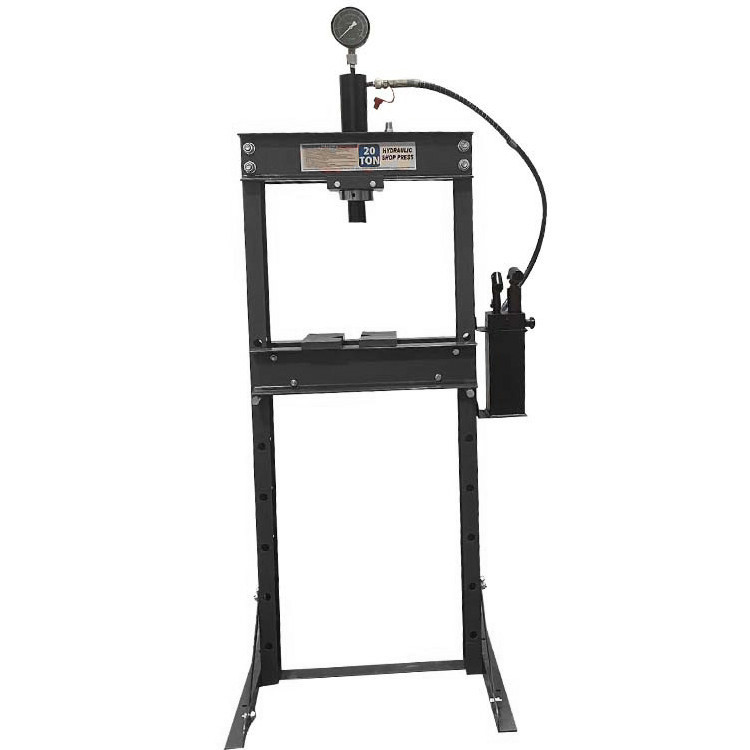 طقم إصلاح هيدروليكي محمول للسي - مراجعة Hydraulic Press 20 Ton Shop Press وسعره