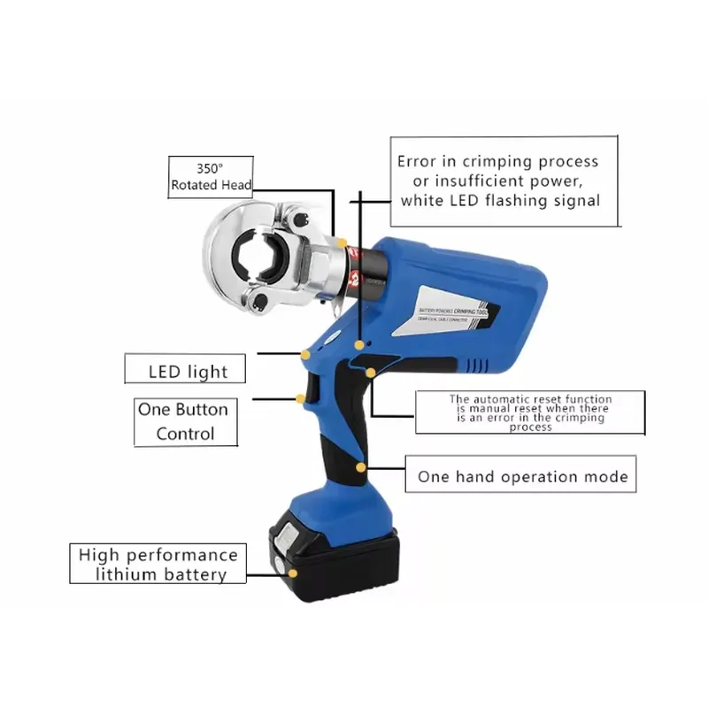أداة كبس الكابلات الهيدروليكية - مراجعة Electric Hydraulic Crimping Tool 300Mm2 وسعره