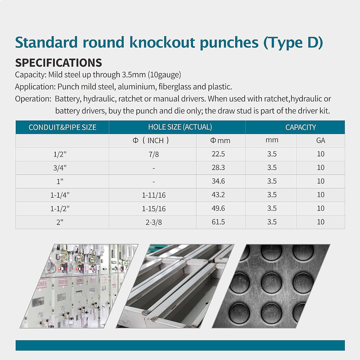 مجموعة أدوات ثقب هيدروليكية لق - مراجعة Hydraulic Knockout Punch Set وسعره