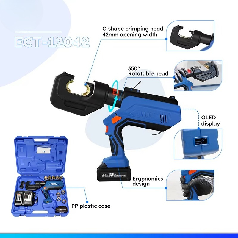 أداة تجعيد كهربائية لاسلكية نح - مراجعة Hydraulic Crimping Tool 400Mm2 وسعره