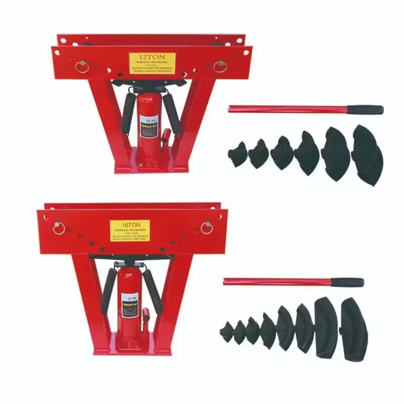 آلة ثني الأنابيب الصناعية بمقب - مراجعة Hydraulic Pipe Bender 12 Ton وسعره